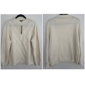 Joseph A Aran Style Sweater in Ecru